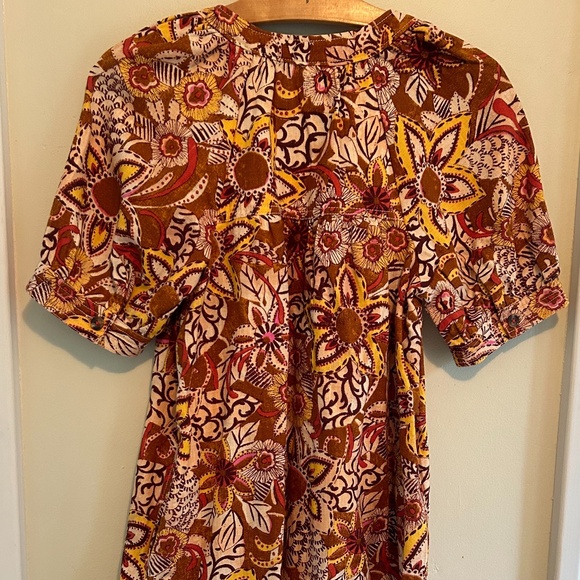 Anthropoligie Raw Hem Floral Dress - Picture 4 of 7